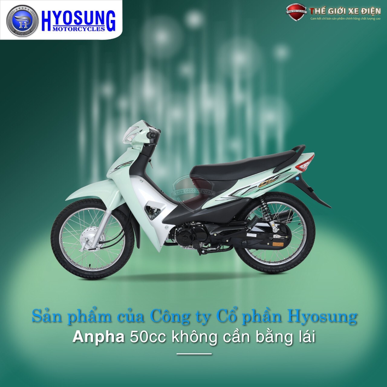 Xe máy Wave Hyosung 50cc được gia công tinh xảo