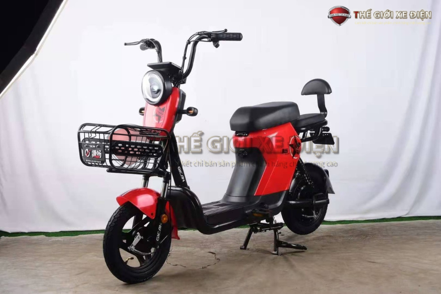 Xe Đạp Điện Gican V3 gam màu đỏ cá tính