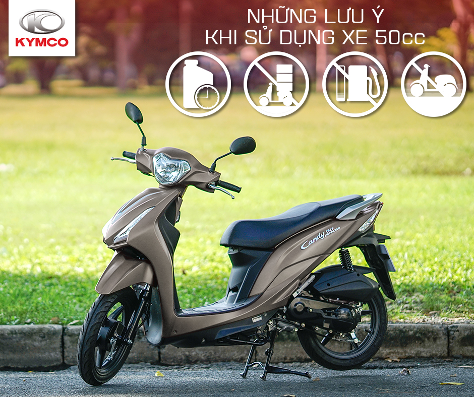 lưu ý khi di chuyển xe 50cc