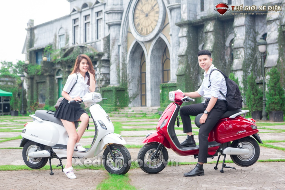 Xe máy điện JVC Vespas 2019 được thiết kế đa màu sắc