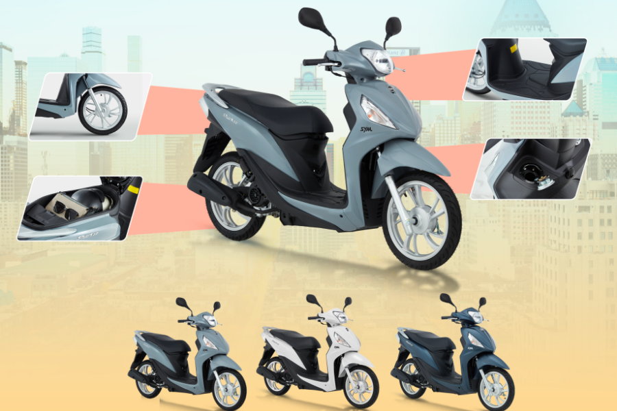 Ngoại hình không hề kém cạnh bất cứ hãng xe nào của SYM Shark 50cc