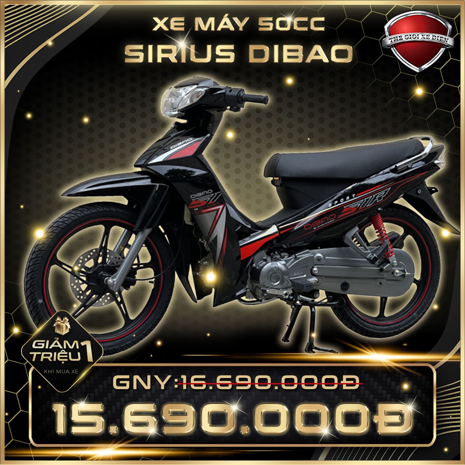 Xe máy 50cc Sirius Dibao