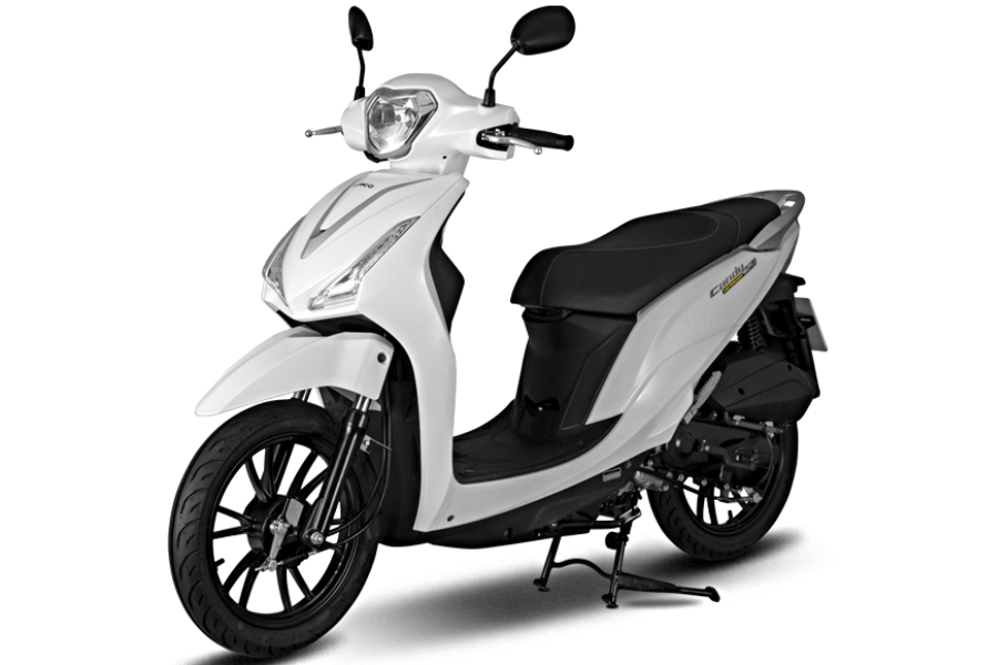 Xe Tay Ga 50cc KYMCO Candy Hermosa với Màu TrắngĐỏ Bóng