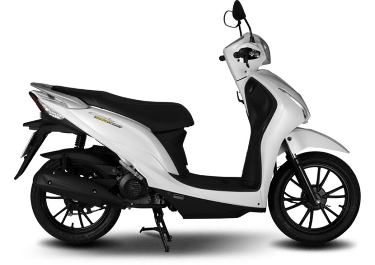 Xe tay ga 50cc Kymco Hermosa trắng thuần