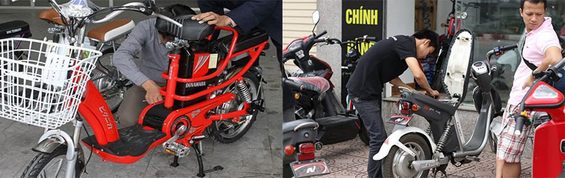 Các lõi xe đạp điện thường gặp
