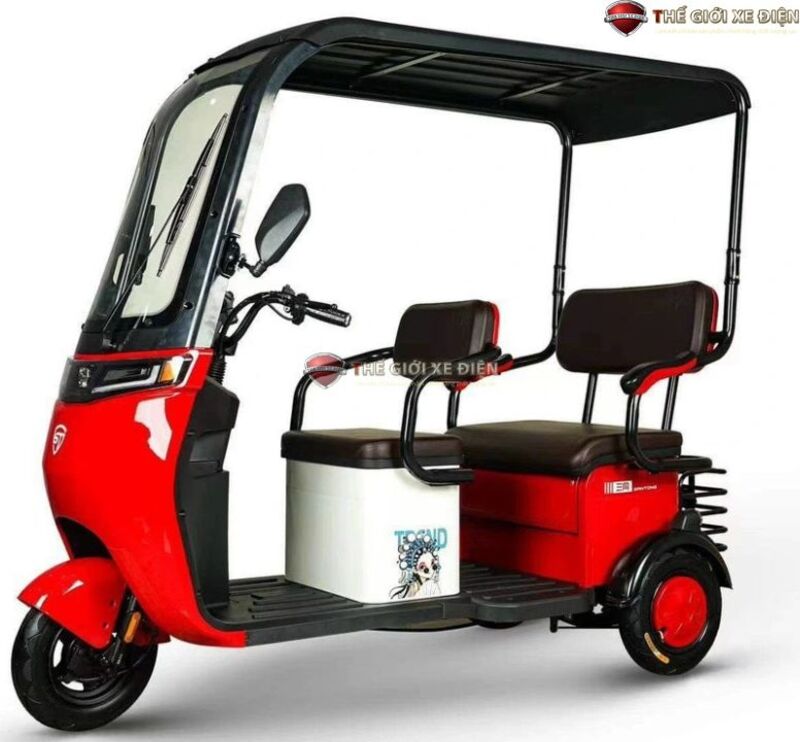 xe điện 3 bánh Santong có mái che