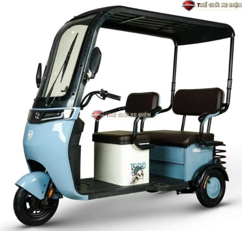 xe điện 3 bánh Santong có mái che