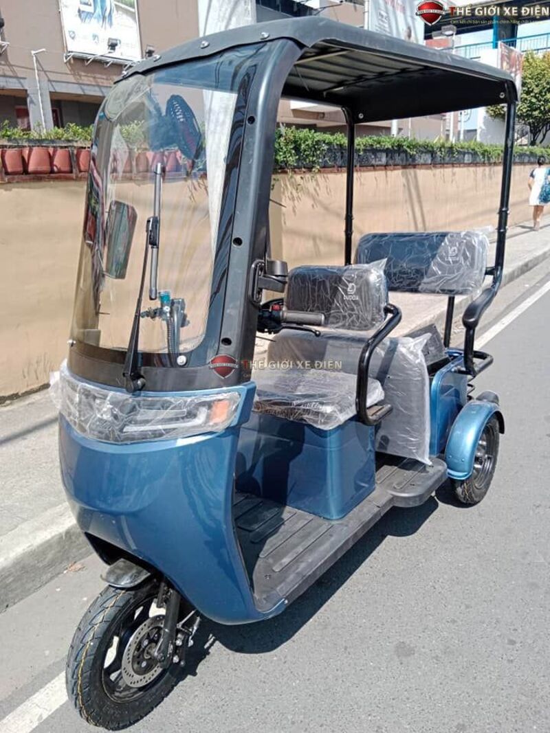 xe điện 3 bánh Santong có mái che