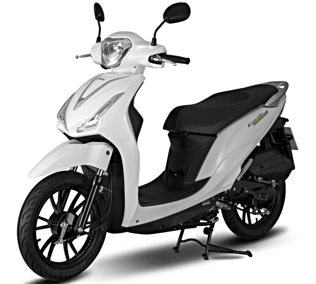 Xe Ga 50cc KYMCO Candy Hermosa Màu Trắng/Đỏ Bóng | Thế Giới Xe Điện