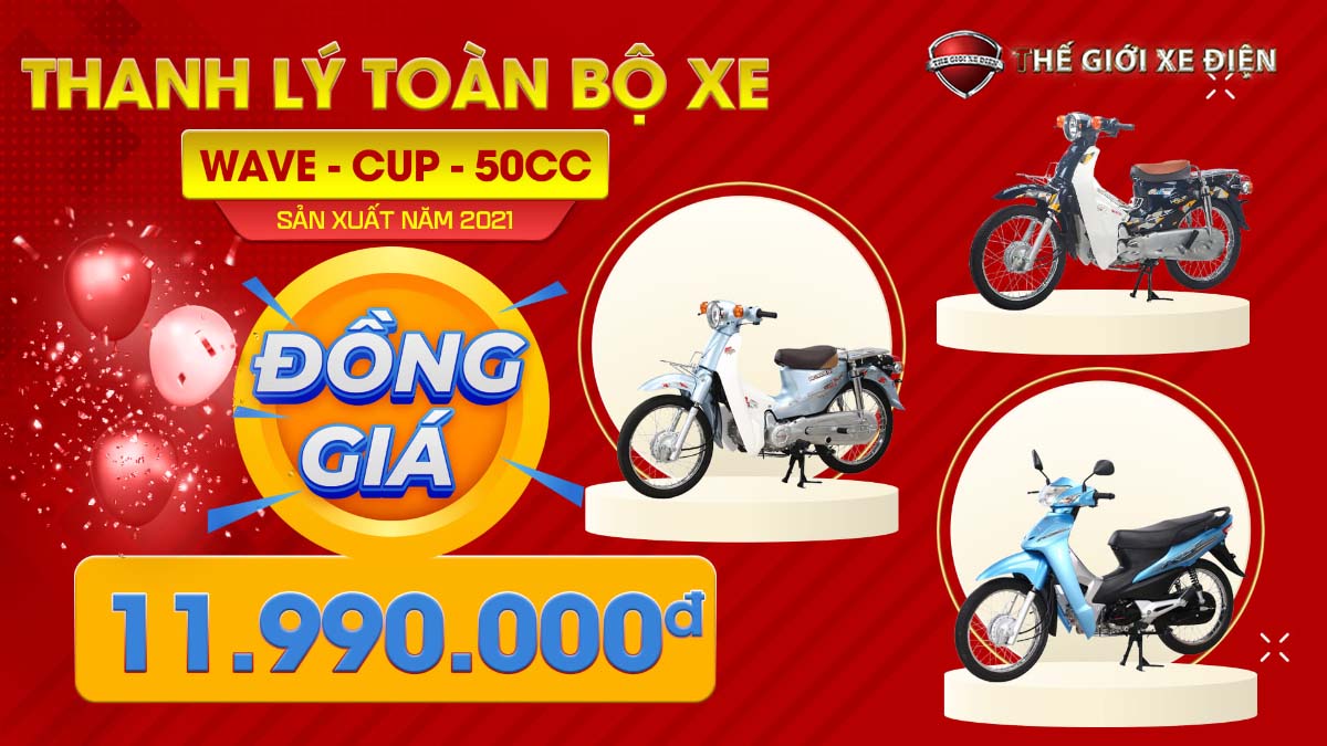 thanh lý xe cub wave đồng giá 11.990.000Đ