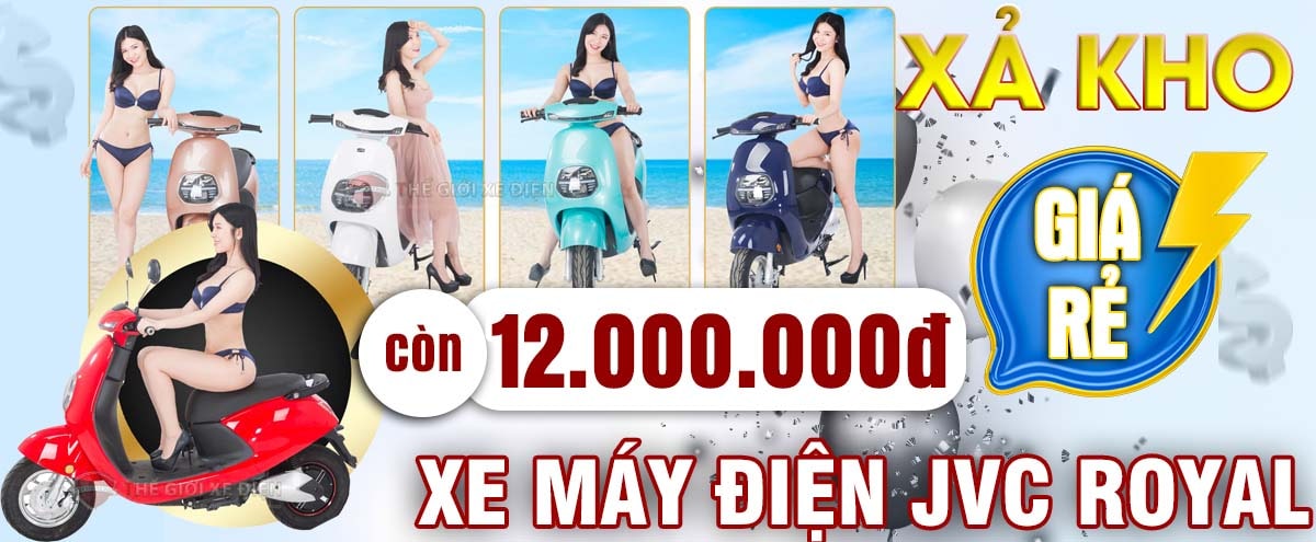 khuyến mãi xe máy điện jvc royla giảm còn 12.000.000Đ