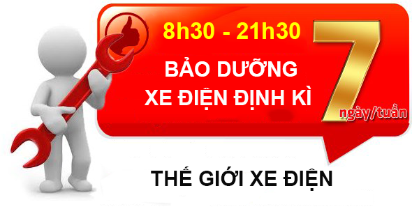 Mang xe điện, xe máy 50cc đến Thế giới xe điện để được kiểm tra, bảo hành 
