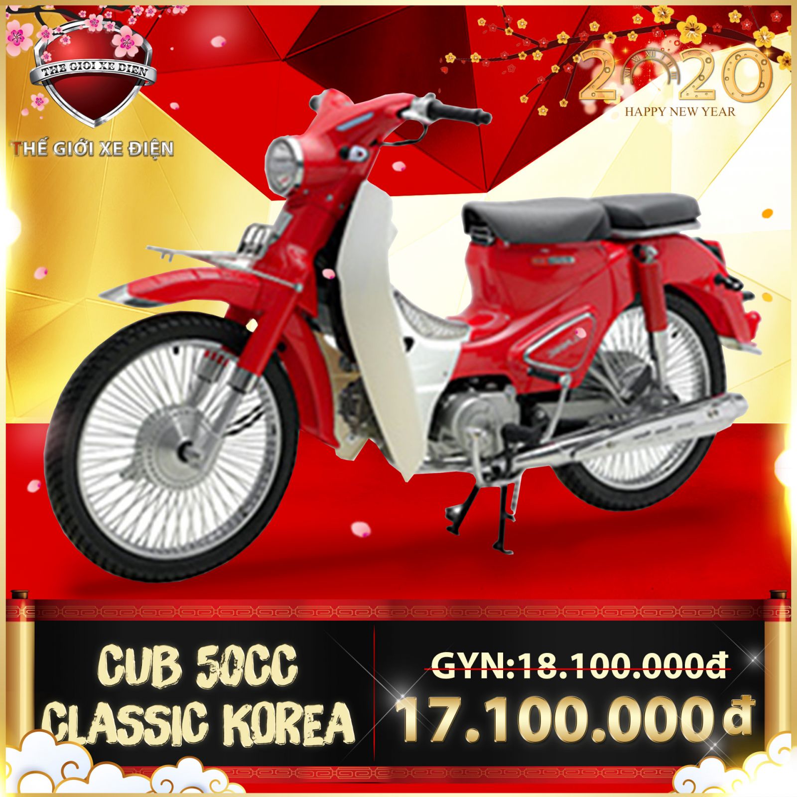 Cub Classic 50cc 2020 đón tết