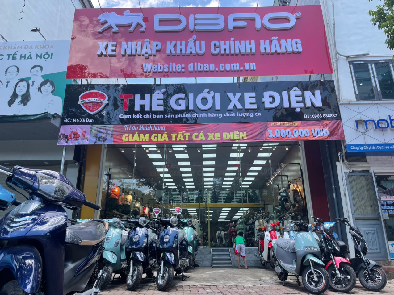 Showroom Thế Giới Xe Điện địa chỉ bán xe Pansy của Dibao Chính Hãng
