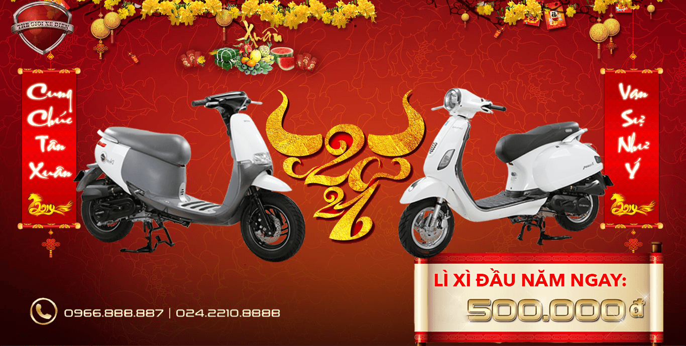 lì xì đầu năm 2021 tại Thế giới xe máy 50cc