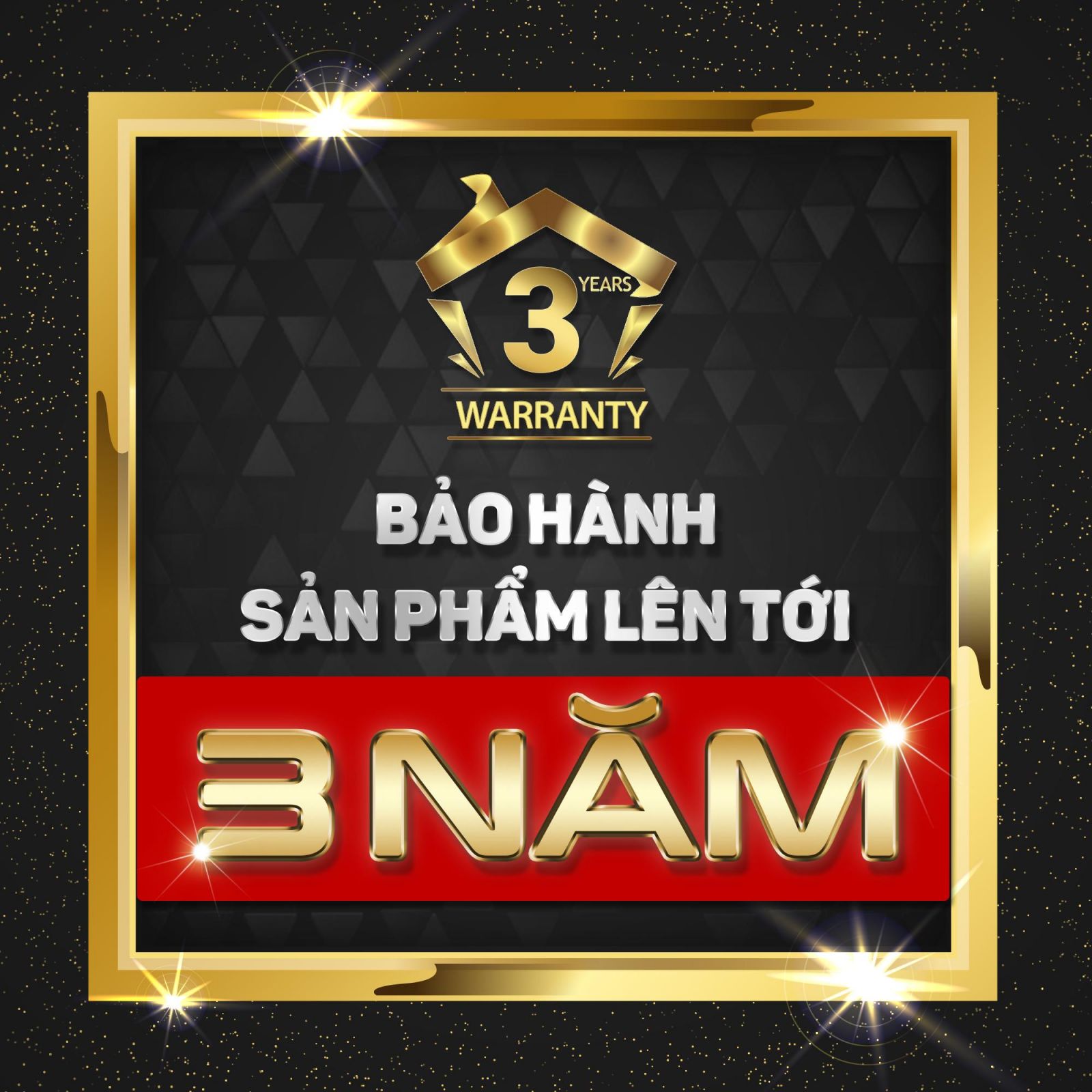 bảo hành sản phẩm 3 năm