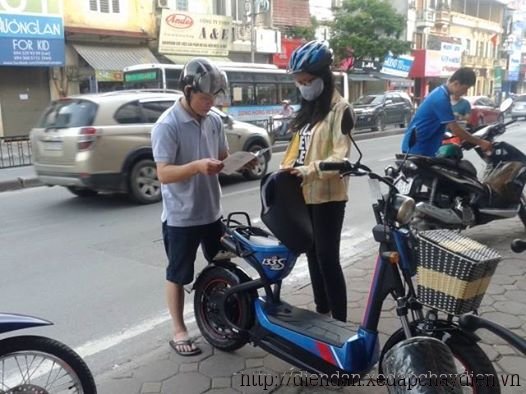 Xe đạp điện Giant M133S xanh, xe dap dien Giant M133S xanh