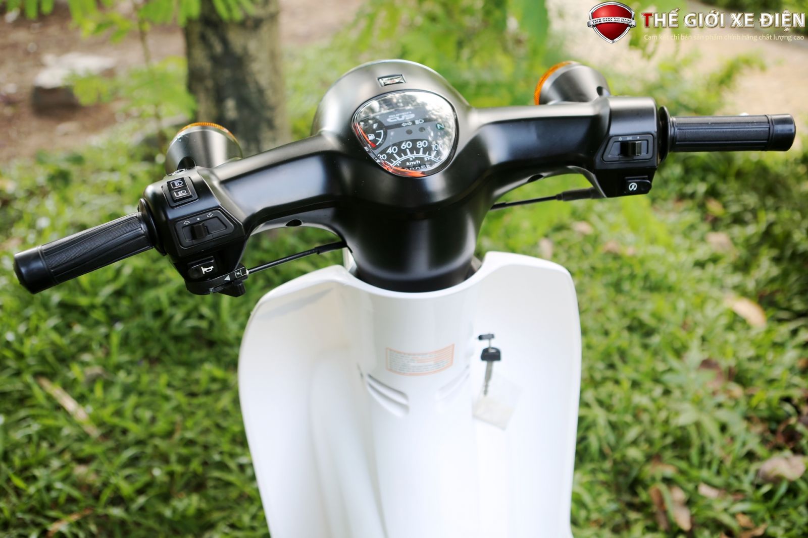 tay lái của xe cub new 50cc vành đúc