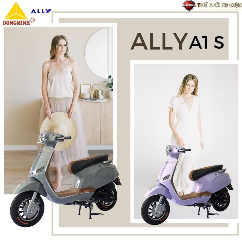 Album Ảnh Xe Ga 50cc Ally A1 S Đèn Tròn