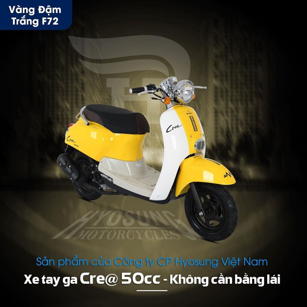 Ảnh Xe Ga 50cc Crea Hyosung 