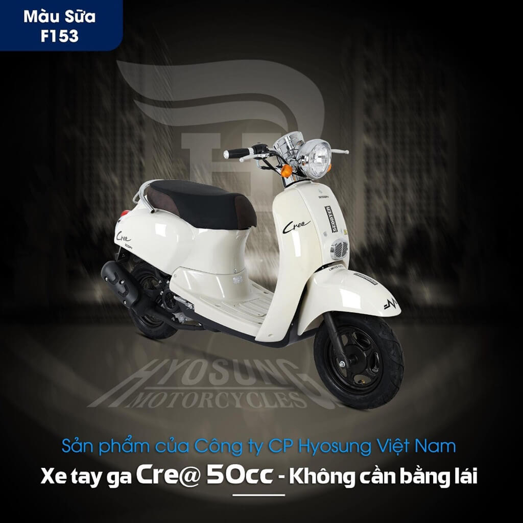 Ảnh Xe Ga 50cc Crea Hyosung 