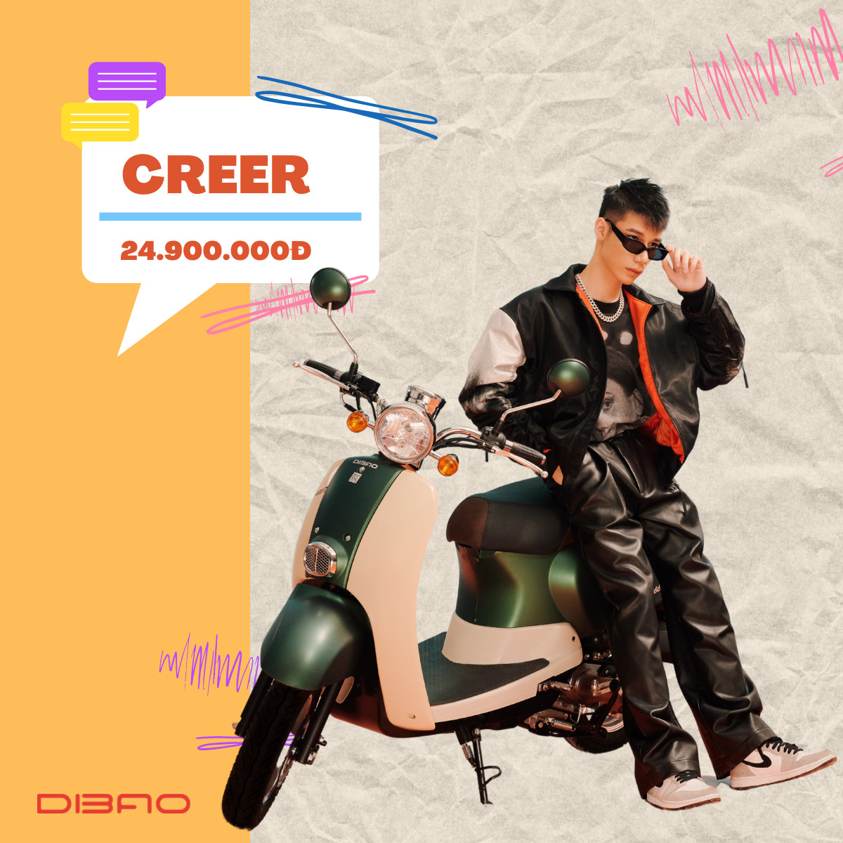 động cơ creer 50cc dibao