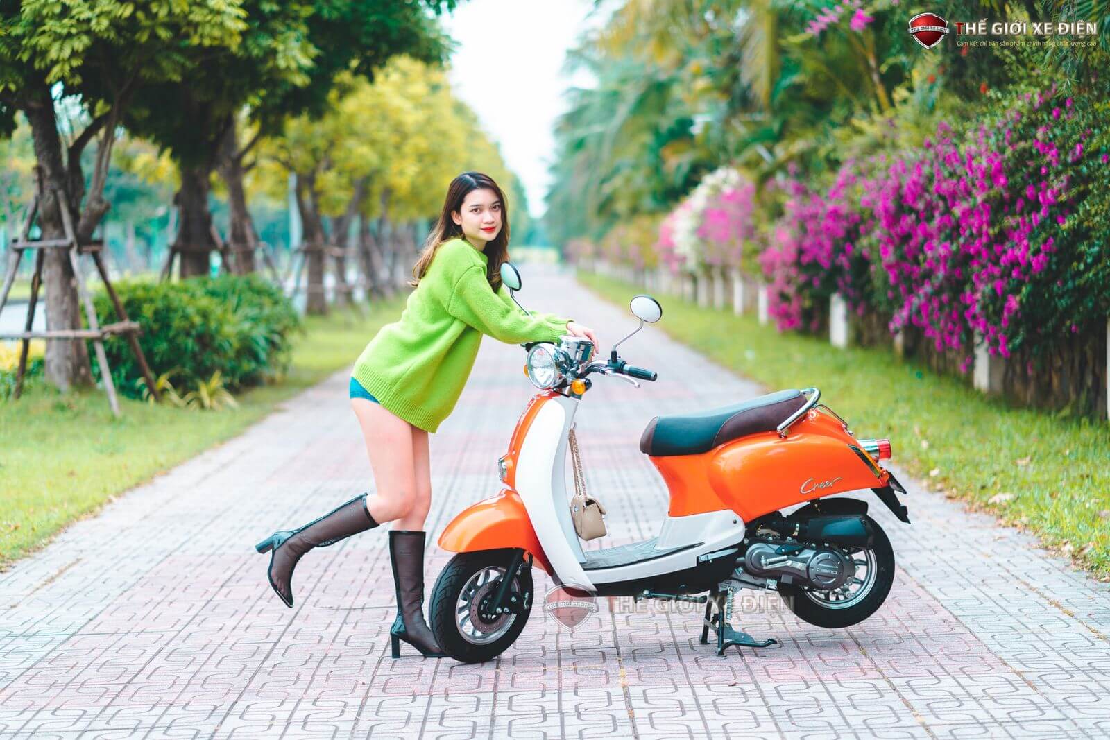 ảnh ngoại cảnh xe creer 50cc dibao