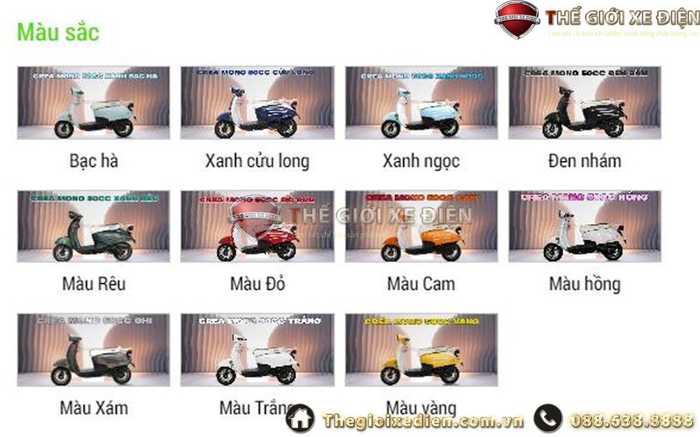 xe ga 50cc DK Crea Mono