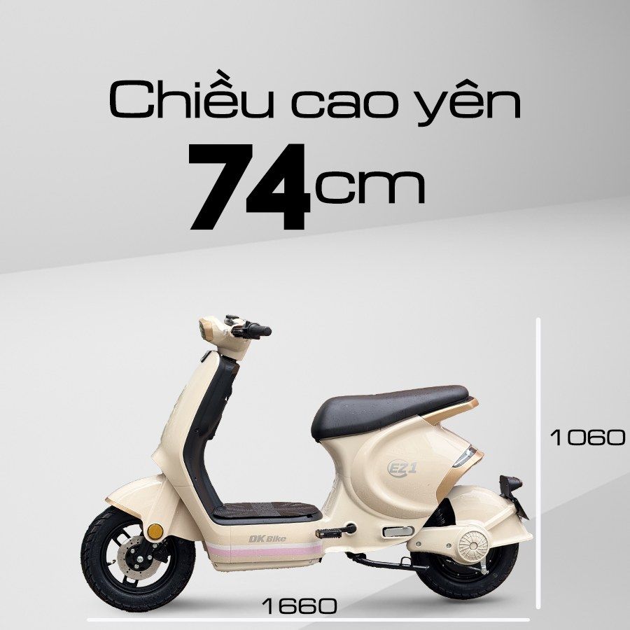 kích thước xe đạp điện dk bike ez1