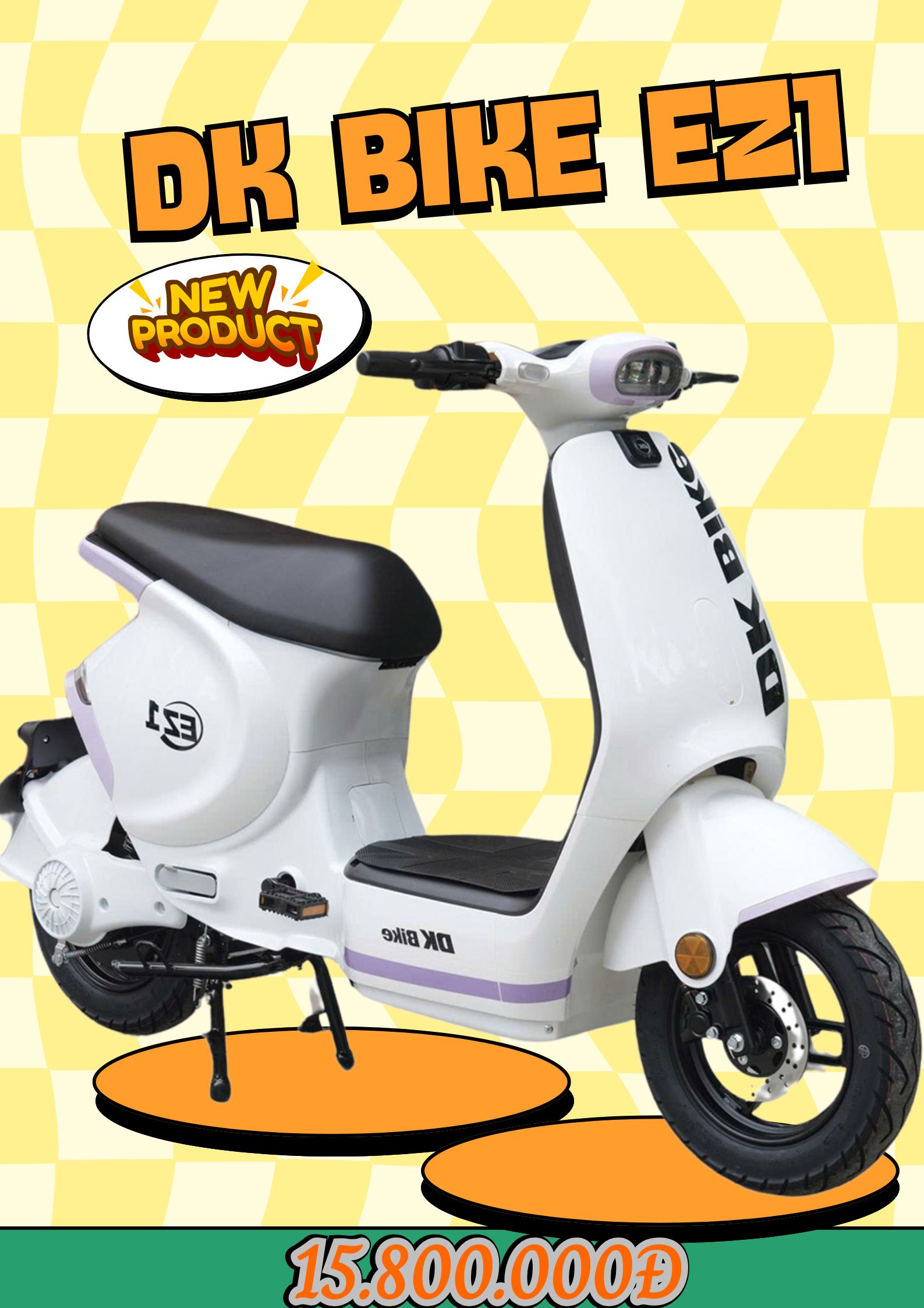 xe đạp điện dk bike ez1 giá 15tr8