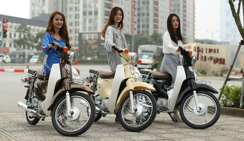 xe cub 50cc chiều cao yên thấp