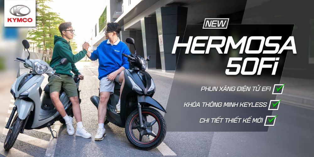 xe ga 50cc kymco candy hermosa fi