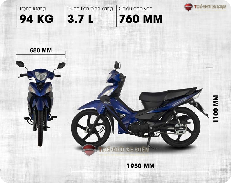 xe máy 50cc KYMCO Visar 2021