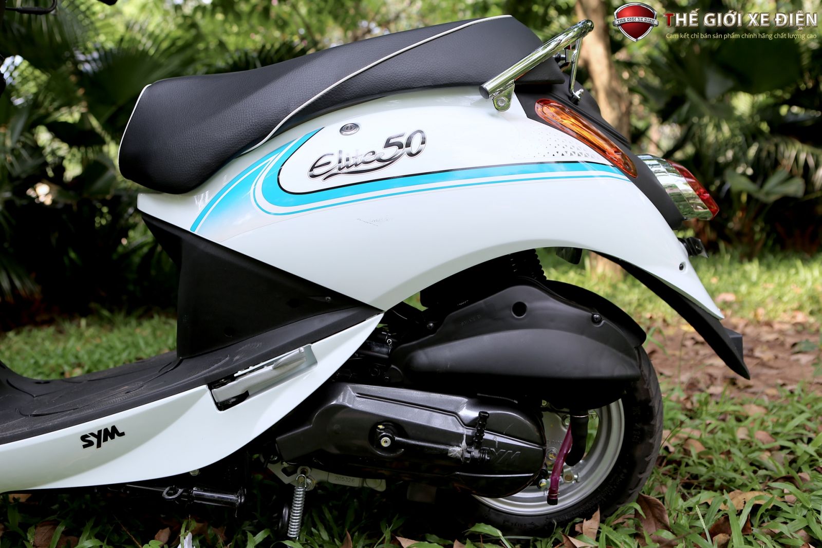 Ảnh Chi Tiết Xe Ga 50cc SYM Xanh - Trắng | Thế Giới Xe Điện - Xe Máy 50cc