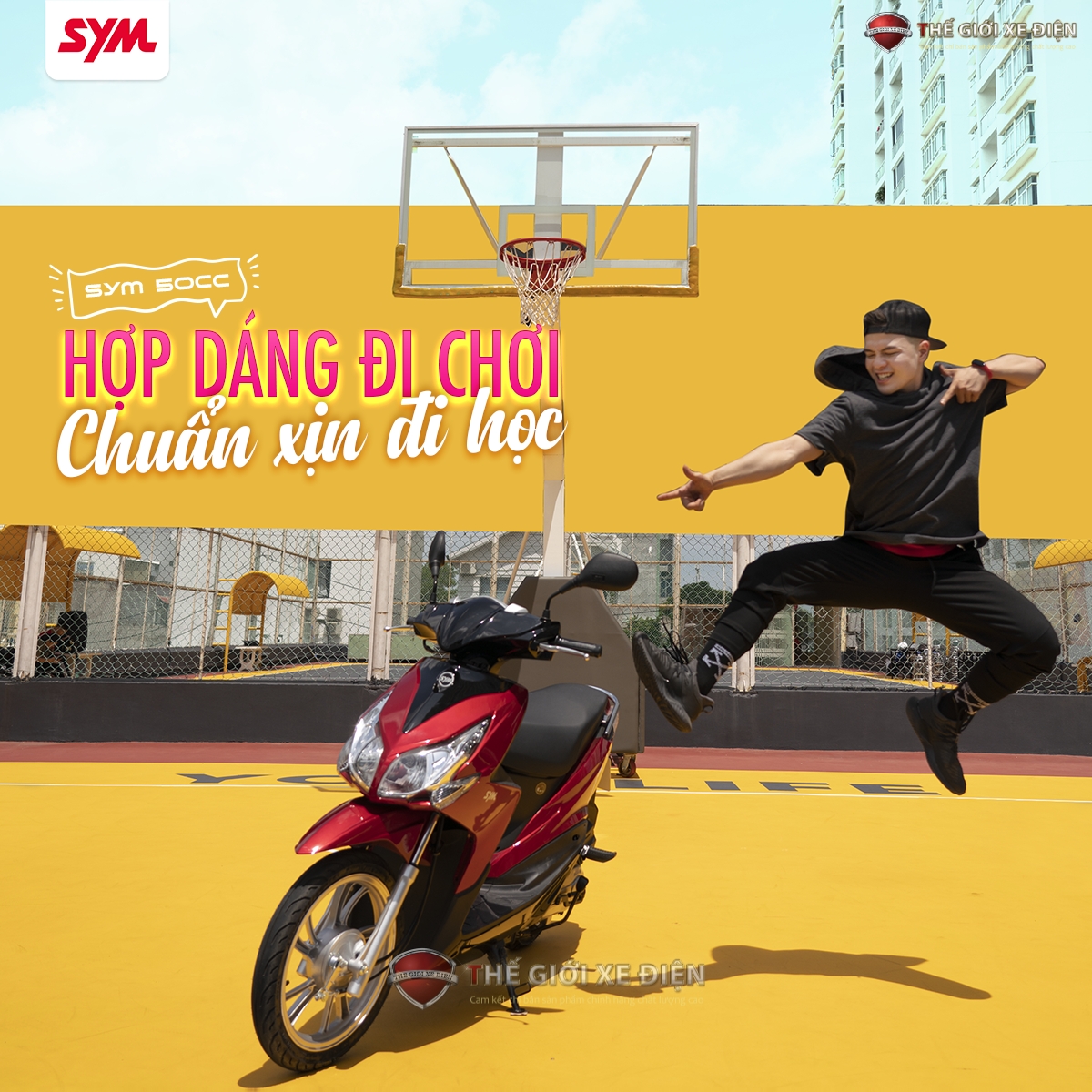 giảm xóc êm sym passing 50cc