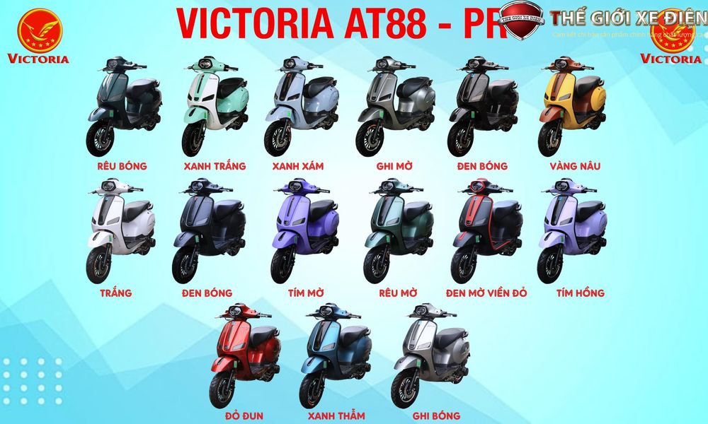 bảng màu sắc xe victoria at88 pro