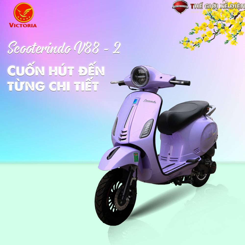 xe ga 50cc scooter victoria đèn tròn