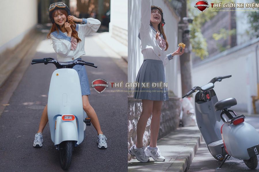 xe đạp điện hot girl vo