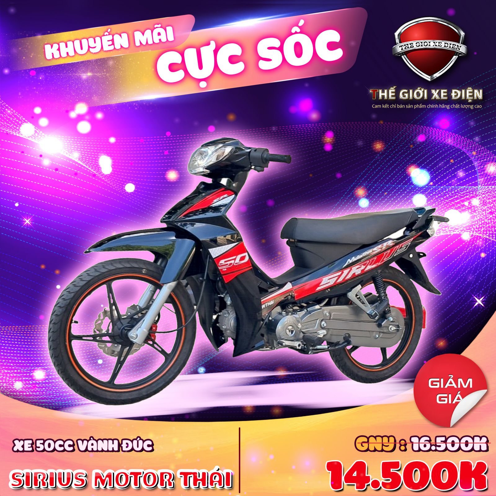 xe số 50cc sirius motor thái