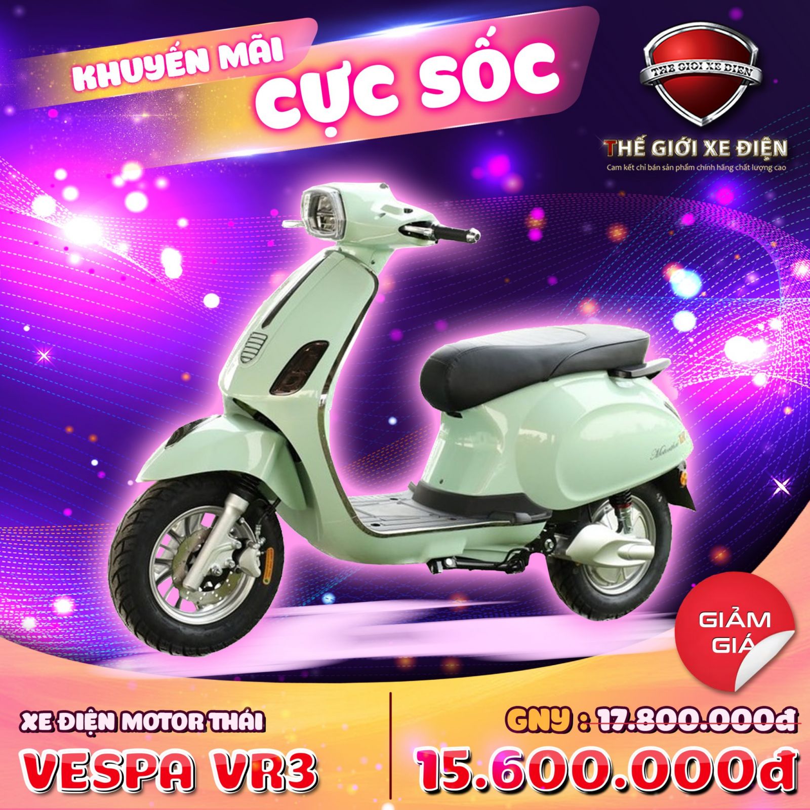 xe máy điện vespa motor thái