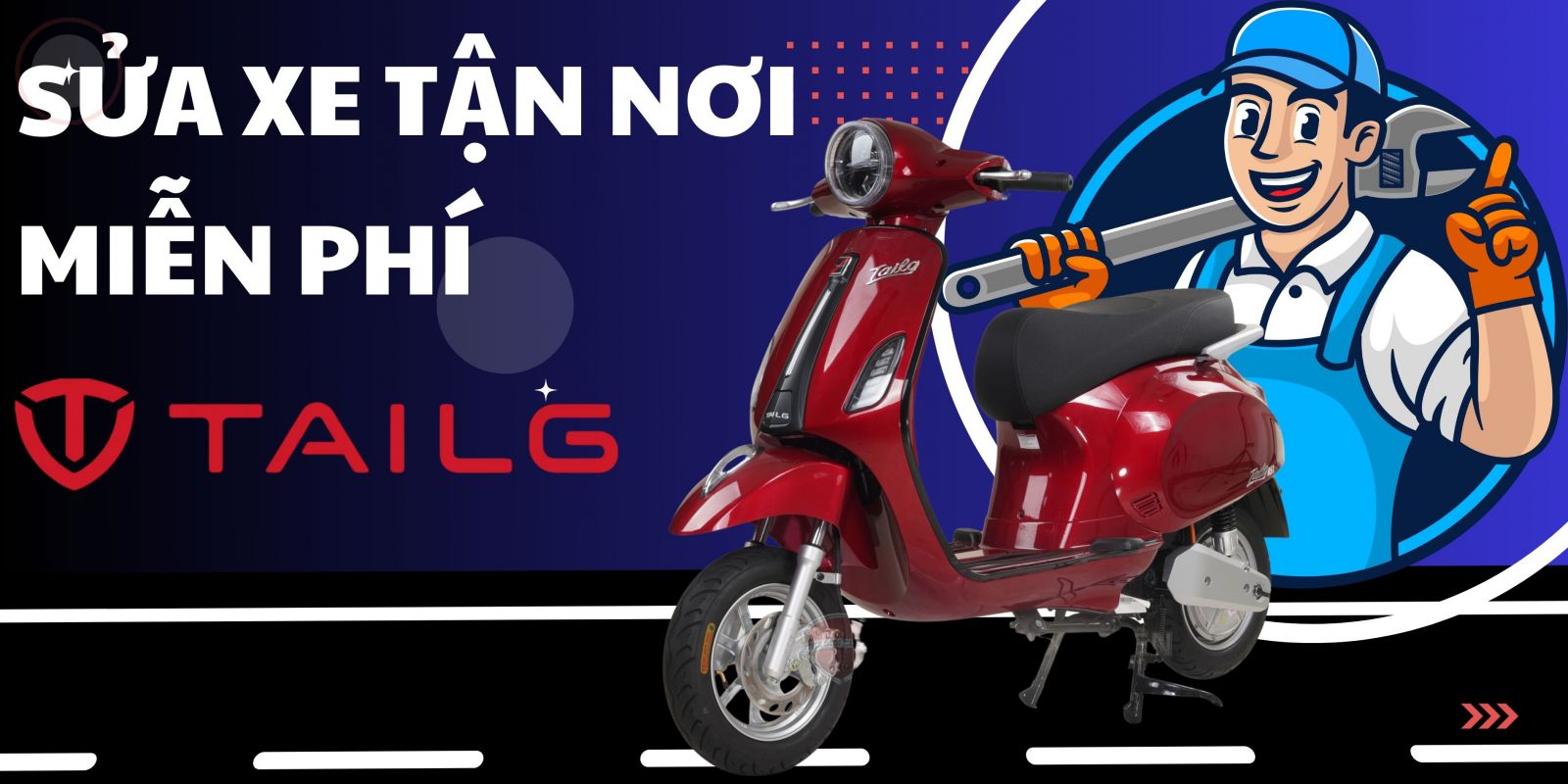 khuyến mãi xe điện tailg - Cứu hộ tận nơi