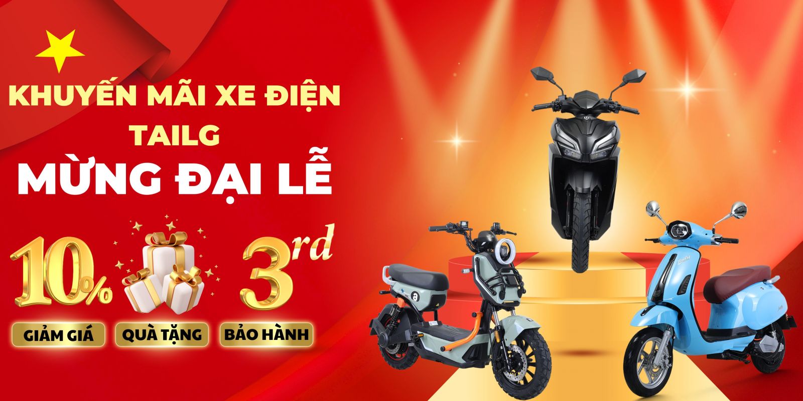 khuyến mãi xe điện tailg 