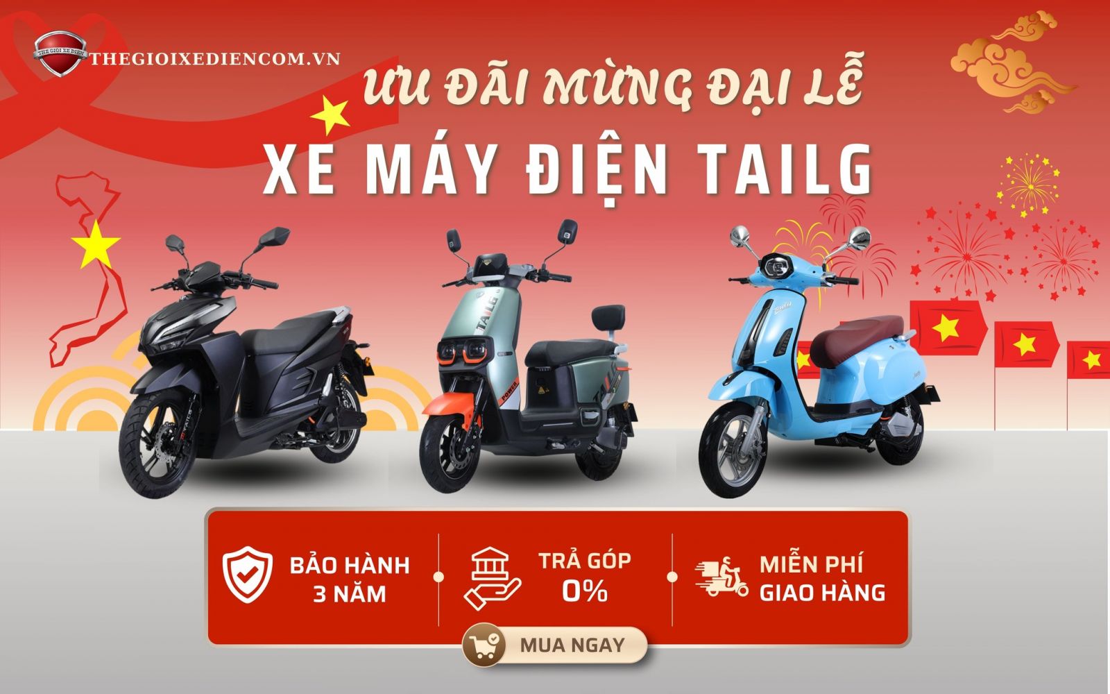 khuyến mãi xe điện tailg