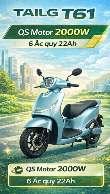 review xe máy điện tailg T61