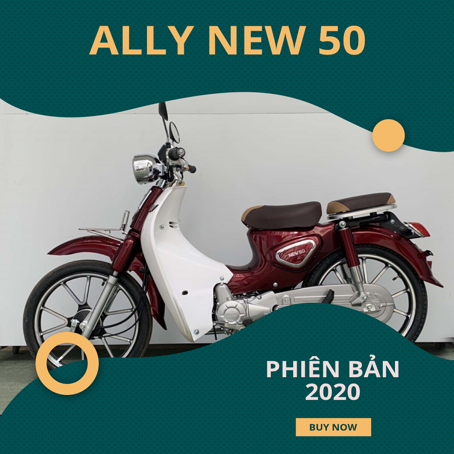 Xe Máy 50cc Cub New Ally 2020 Vành Đúc