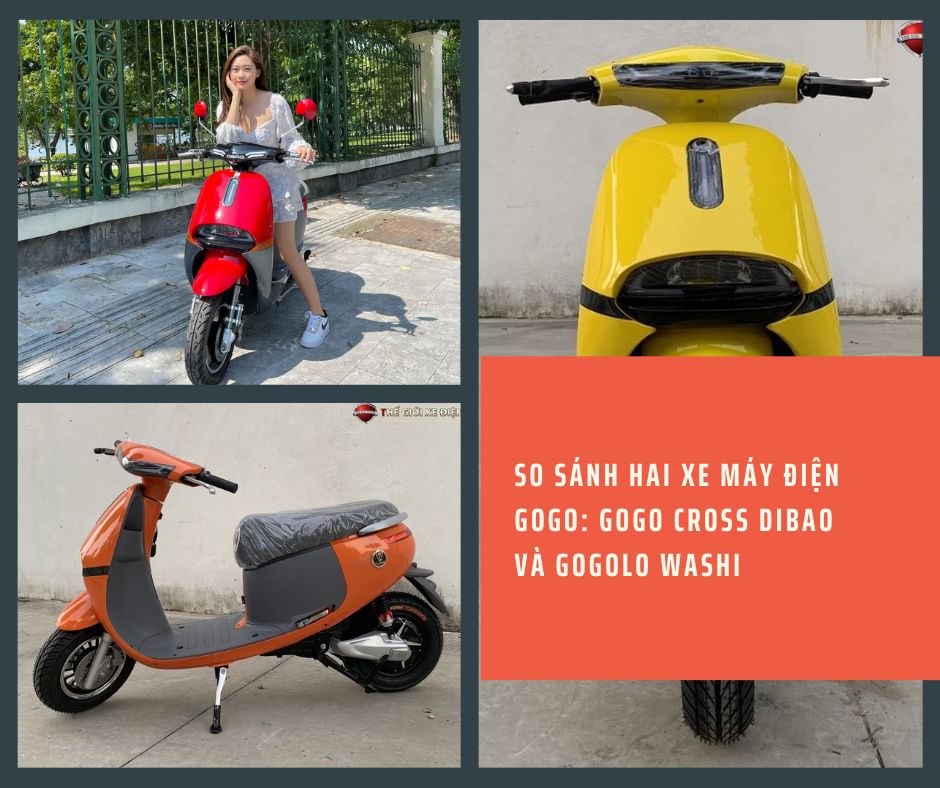 So sánh hai xe máy điện Gogo: Gogo Cross Dibao và Gogolo Washi