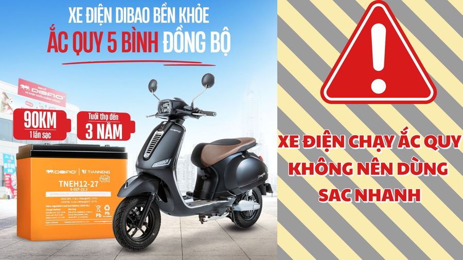 sạc nhanh xe điện không phù hợp với xe ắc quy