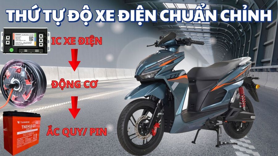 Thứ tự độ xe điện chuẩn