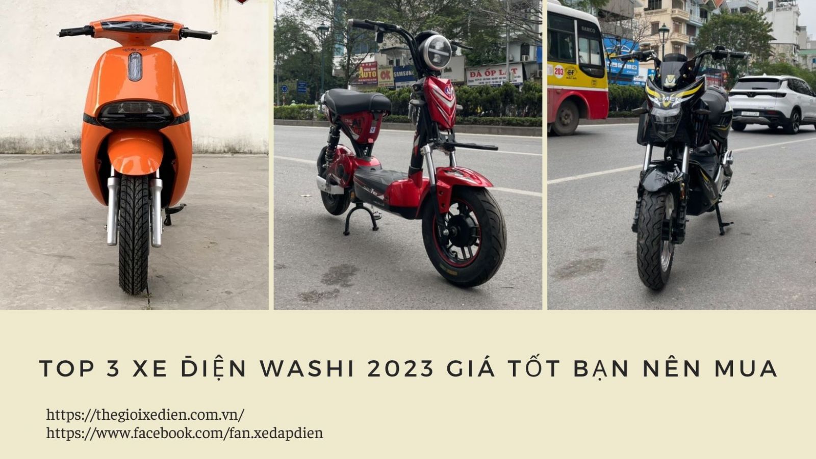 Top 3 xe điện Washi 2023 giá tốt bạn nên mua