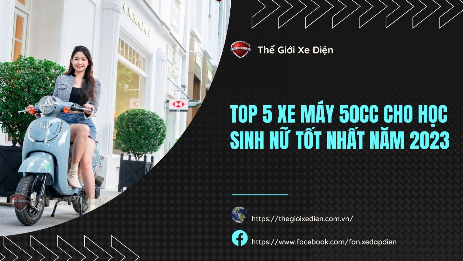 Top 5 xe máy 50cc cho học sinh nữ tốt nhất năm 2023  